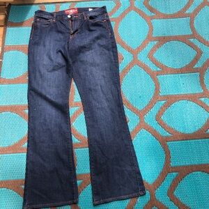 Lucky Brand 10/30 Dark Blue Denim Jeans flare legs like new Sofia Boot